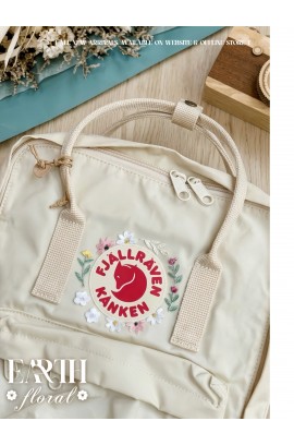 【全新】自選配搭 Fjallraven Kanken –  Earth Floral  /Classic Size 